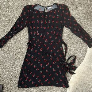 Reformation Long Sleeve Mini Dress